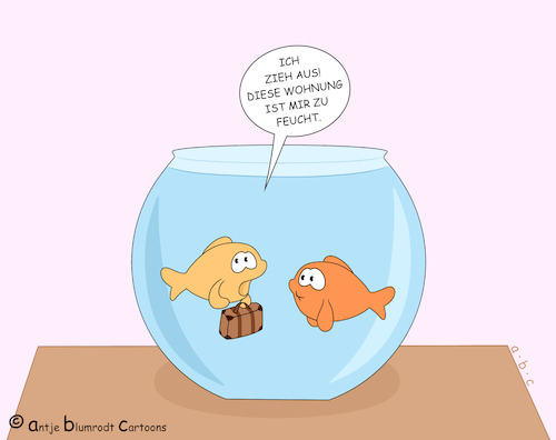 Cartoon: Umzug (medium) by a-b-c tagged fisch,aquarium,feucht,wasser,wohnung,auszug,umzug,aquaristik,aquarianer,fisch,aquarium,feucht,wasser,wohnung,auszug,umzug,aquaristik,aquarianer