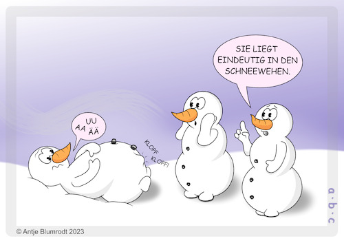 Cartoon: Winter Ereignis (medium) by a-b-c tagged abc,winter,schnee,eis,kalt,schneemann,schneefrau,schneewehen,schneeverwehung,schneegestöber,geburt,schwangerschaft,baby,wehen,schmerz,krankenhaus,klinik,abc,winter,schnee,eis,kalt,schneemann,schneefrau,schneewehen,schneeverwehung,schneegestöber,geburt,schwangerschaft,baby,wehen,schmerz,krankenhaus,klinik