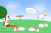 Cartoon: Streuobst (small) by a-b-c tagged kirschen,munition,obst,schafe,sommer,streuobst,wiese
