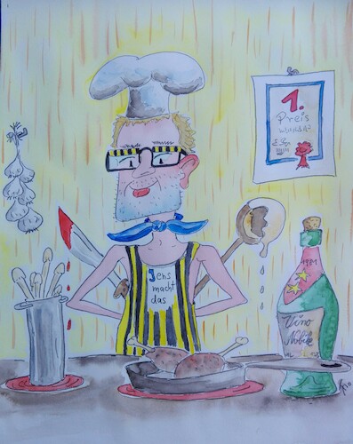 Cartoon: Chefkoch (medium) by Bubi007 tagged essen
