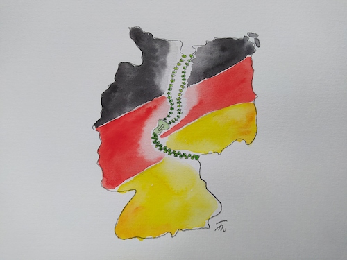 Cartoon: Tag der Einheit (medium) by Bubi007 tagged deutschland