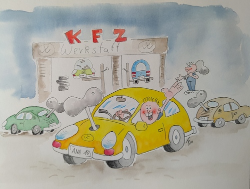 Cartoon: Umbauaktion (medium) by Bubi007 tagged sprit,sparen