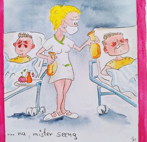 Cartoon: Krankenhaus (medium) by Bubi007 tagged unfall