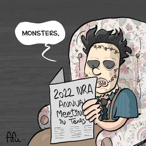 Cartoon: Monsters (medium) by Fifu tagged texas,shooting,nra,uvalde,robbelementaryschool