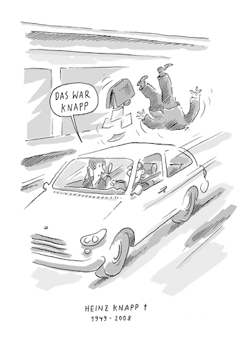 Cartoon: Heinz Knapp (medium) by Til Mette tagged knapp,autounfall