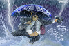 Cartoon: cantando y alegre (small) by JAMEScartoons tagged lluvia