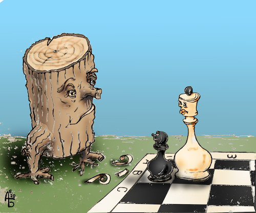 Cartoon: Different fates (medium) by Back tagged fate,life,chess
