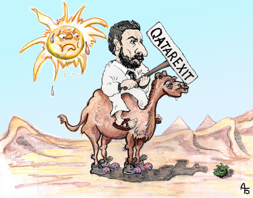 Cartoon: Gareth Southgate (medium) by Back tagged katar,qatar,soccer,garethsouthgate,fußball,england,football,wm