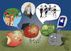 Cartoon: Angeber (small) by Back tagged angeber,leistung,summary,resume,business,apfel,cartoon,apple