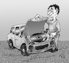 Cartoon: Car music (small) by Back tagged dj,car,auto,feiertag,muzik,music