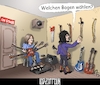 Cartoon: Der Bogen für Jimmy (small) by Back tagged ledzeppelin,jimmypage,rock,musik