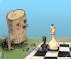 Cartoon: Different fates (small) by Back tagged fate,life,chess