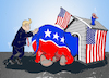 Cartoon: Trump geht zur Wahl (small) by Back tagged trump,usa,wahl