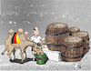 Cartoon: Zu viel. (small) by Back tagged deutschland,katar,beir,beer,qatar,fußball,soccer,football,wm,2022