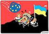 Cartoon: European Union and Ukraine (small) by Colgariovas tagged ukraine,nazism,europe,aid,war,economy,nationalism,rights,lawlessness,crisis,kyiv