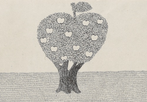 Cartoon: no title (medium) by chakhirov tagged appletree