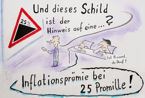 Cartoon: Inflationsprämie (medium) by TomPauLeser tagged inflationsprämie,prämie,inflation,fahrschule,berg