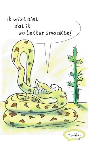 Cartoon: Jaar van de Slang (medium) by TomPauLeser tagged jaar,van,de,slang,china,chinees,droog,droogte,watertekort,horoscoop,ratelslang,woestijn,cactus,midgard,wereld,vuurzee,ragnarök,ouroboros,terugkeer,introspectief