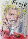 Cartoon: Boris Becker (small) by TomPauL tagged boris,becker,frei,tennis,tennisstar,tennisball,tennisschläger,besen,besenkammer,kammer,eimer,putzeimer,stacheldraht,gefängnis