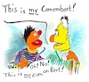 Cartoon: Camembert Part 2 (small) by TomPauLeser tagged ernie,bert,sesamstreet,cheese,camembert,cum,on