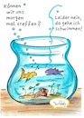 Cartoon: Chancenlos (small) by TomPauLeser tagged fische,aquarium,schwimmen,chancenloser,dateversuch,treffen