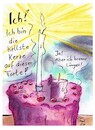 Cartoon: Ein strahlendes Beispiel (small) by TomPauLeser tagged kerze,torte,hell,hellste,wachs,docht,strahlen,leuchten,strahlendes,beispiel
