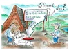 Cartoon: Könnte sein (small) by TomPauLeser tagged wanderer,navi,walkingstöcke,berge,bergwelt,wetterhütte,wetterschutz,schutzhütte,wandertafel,landkarte