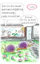 Cartoon: Lila Apfelschnecke Schädling (small) by TomPauLeser tagged lila,apfelschnecke,schädling,ostern,ostereier,rosa,eier,pinke,tropisch,subtropische,familie,süßwasserschnecke,süßwasser,ampullariidae,endemisch,aquarientier,apodemisch,biologie,endemie,endem