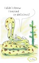 Cartoon: Year of the Snake (small) by TomPauLeser tagged year,of,the,snake,china,chinese,dry,drought,water,shortage,horoscope,rattlesnake,desert,cactus,midgard,world,schlapplachsachen,tompaule,conflagration,ragnarök,ouroboros,return,introspective