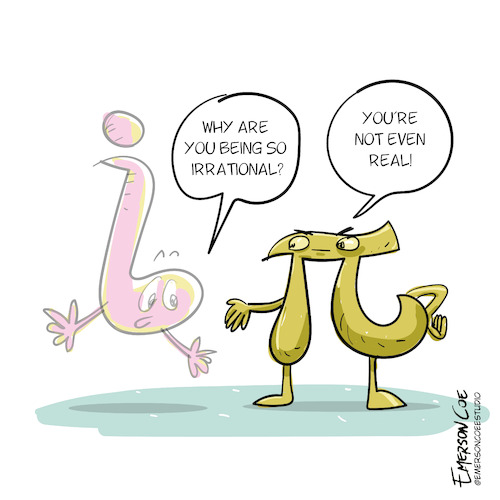 Cartoon: Irrational (medium) by emerson_coe tagged math2022