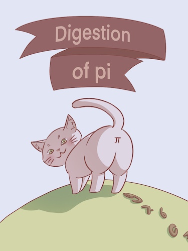 Cartoon: Pi (medium) by Alice01 tagged math2022