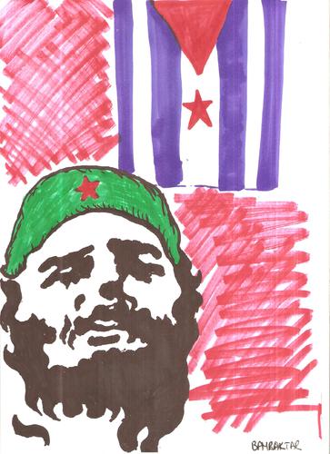 Cartoon: fidel castro (medium) by Seydi Ahmet BAYRAKTAR tagged castro,fidel