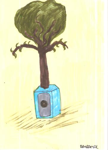 Cartoon: forests were destroyed (medium) by Seydi Ahmet BAYRAKTAR tagged forests,were,destroyed