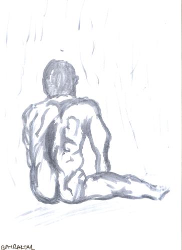 Cartoon: naked men (medium) by Seydi Ahmet BAYRAKTAR tagged naked,men