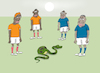 Cartoon: bal (small) by Tarasenko  Valeri tagged football,sport,stadium,snake,ball