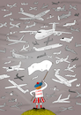 Cartoon: Ecology (small) by Tarasenko  Valeri tagged self,ecology,flying,sky