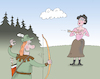 Cartoon: marksman (small) by Tarasenko  Valeri tagged bow,arrow,shot,heart