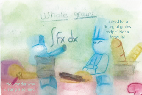 Cartoon: Integrals (medium) by dkmoldi tagged math,integral,calculus,chefs,wholegrain,math2022