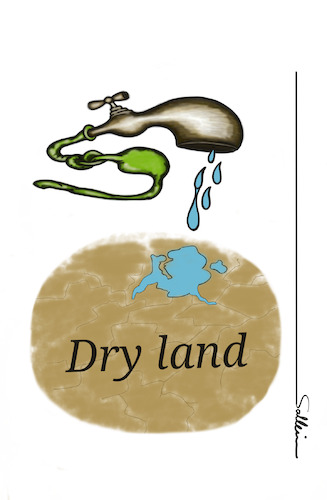 Cartoon: Dry Land (medium) by sally cartoonist tagged dry,land