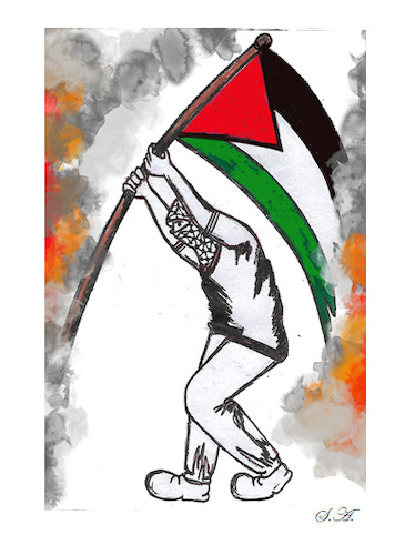 Cartoon: Palestine (medium) by sally cartoonist tagged palestine