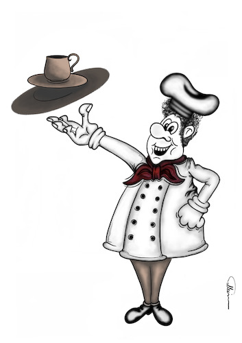 Cartoon: The chef (medium) by sally cartoonist tagged chef,career,job,employment,magazines,newspapers,cartoons,caricature,chef,career,job,employment,magazines,newspapers,cartoons,caricature