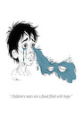 Cartoon: Children in War (small) by sally cartoonist tagged children,tears,hope,war,conflicts,family,politician,terrorism,national,international,3world