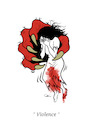Cartoon: Violence (small) by sally cartoonist tagged violence,psychology,psychiatry,hate,conflict