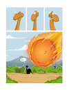 Cartoon: Shit! Nr.3 (small) by Toonster tagged urzeit,dinosaurier,dino,fressen,gras,komet,prähistorisch,asteroid,feuer,heiß,aussterben,shit