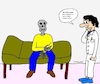 Cartoon: Zu spät... (small) by Stümper tagged arzt,patient,skelett,krankheit
