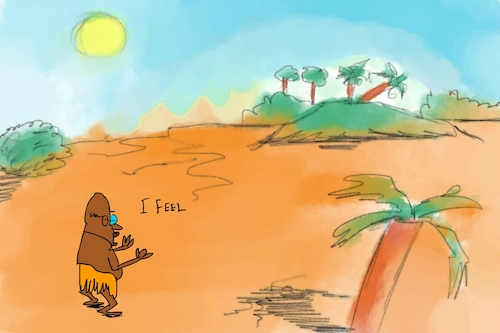 Cartoon: banana issue part1 (medium) by sal tagged cartoon,sal