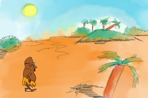 Cartoon: banana issue part1 (medium) by sal tagged cartoon,sal