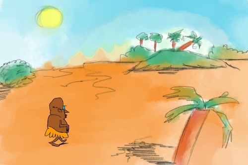 Cartoon: banana issue part1 (medium) by sal tagged cartoon,sal