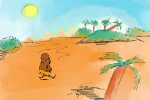Cartoon: banana issue part1 (medium) by sal tagged cartoon,sal