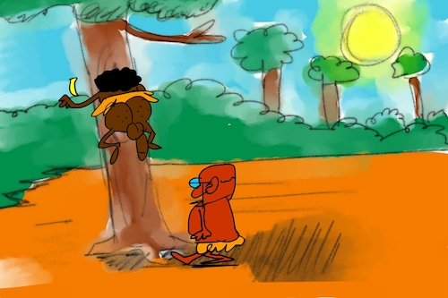 Cartoon: banana issue part2 (medium) by sal tagged cartoon,sal